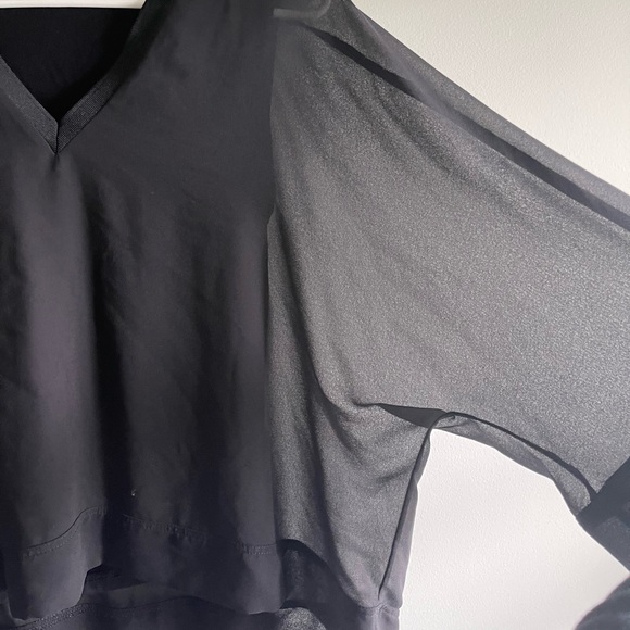 Zara Black Sheer Overlay Top - Picture 4 of 7